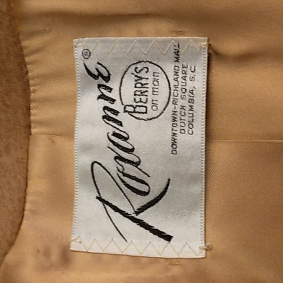 Authentic Vintage 80s 100% Wool Roxanne Columbia, SC Size 4/6 Tan Beige - Picture 7 of 10